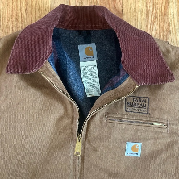 Carhartt Tan Jacket with Corduroy Collar - Picture 5 of 8